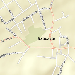 Szászvár Street Map