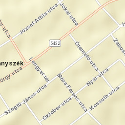Zákányszék Street Map