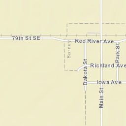Richland Avenue, Barney, ND 58008, USA Street Map