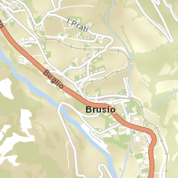 Brusio Street Map