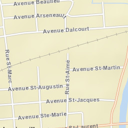 Louiseville Street Map