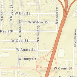 West Court Street & U.S. 395 Pasco WA Street Map