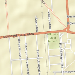 Nagyatád Street Map