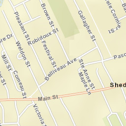Shediac Street Map