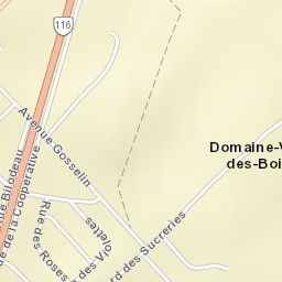 Plessisville Street Map