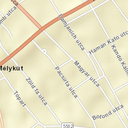 Mélykút Street Map