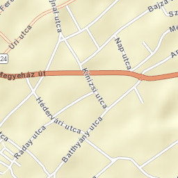 Makó Street Map