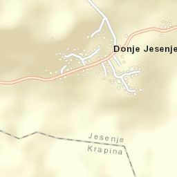 Jesenje Street Map