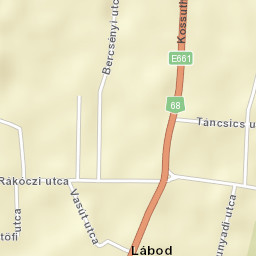 Lábod Street Map