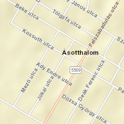 Ásotthalom Street Map