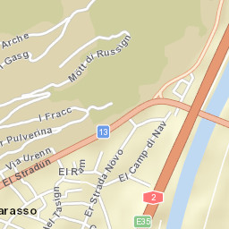 Bellinzona District Street Map