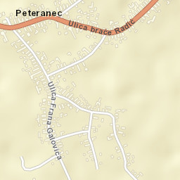 Peteranec Street Map