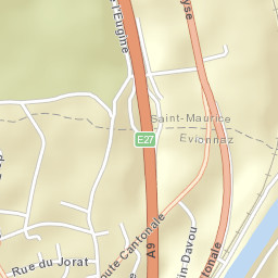 Evionnaz Street Map
