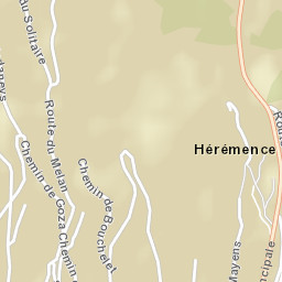 Hérémence Street Map