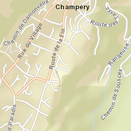 Champéry Street Map
