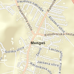 Mengeš Street Map
