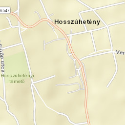 Hosszúhetény Street Map