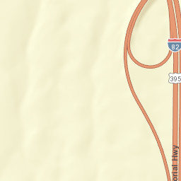 U.S. 395 & Interstate 82, Kennewick, WA Street Map