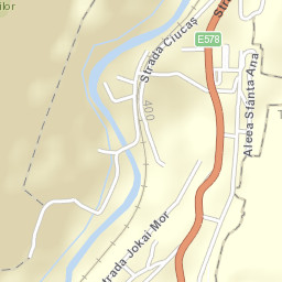 Oraş Bãile Tuşnad Street Map