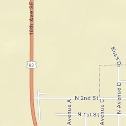 152-198 North Avenue C Strasburg ND Street Map