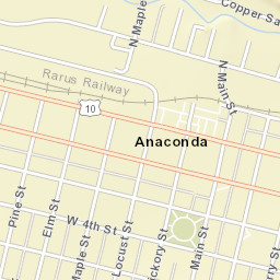 101-199 Pintler Veterans Memorial Scenic Highway, Anaconda Street Map