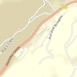 Cerkno Street Map