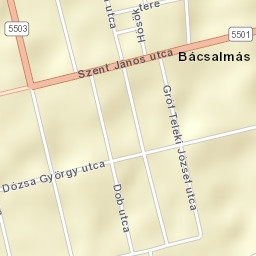 Bácsalmás Street Map