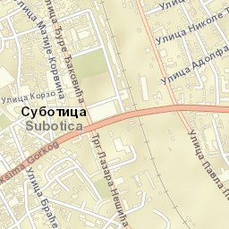Subotica Street Map