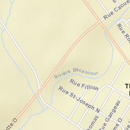 Thetford-Mines Street Map