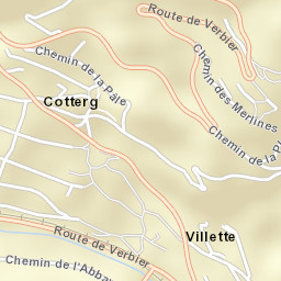 Bagnes Street Map