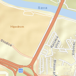 Opčina Ljubljana-Bežigrad Street Map