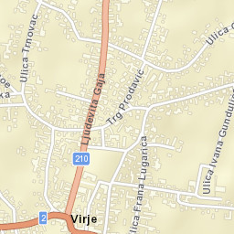 Virje Street Map