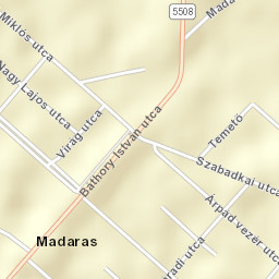 Madaras Street Map
