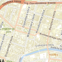 Ljubljana Street Map