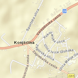 Konjščina Street Map