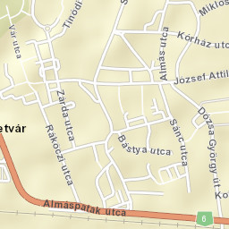 Szigetvár Street Map