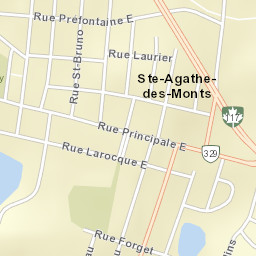 Sainte-Agathe-des-Monts Street Map