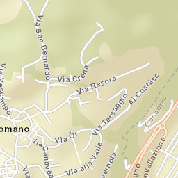 Comano Street Map