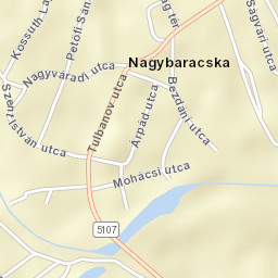 Nagybaracska Street Map