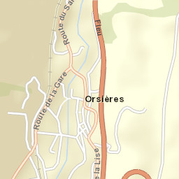 Orsières Street Map