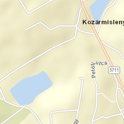 Kozármisleny Street Map
