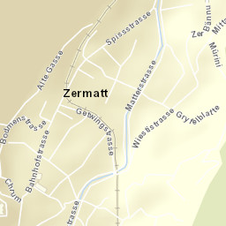 Zermatt Street Map