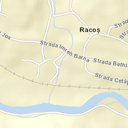 Racoș Street Map