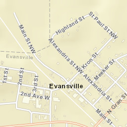 501-625 Kron St Evansville MN 56326 Street Map