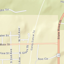 Gandy Dancer Trail - Southern Section, Danbury, WI 54830, USA Street Map