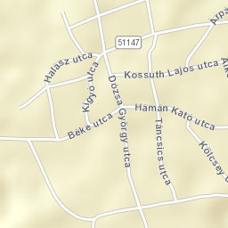 Dávod Street Map