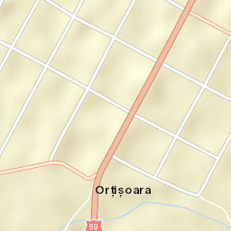 Orţişoara Street Map