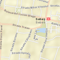 Sebeş Street Map