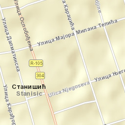 Stanišić Street Map