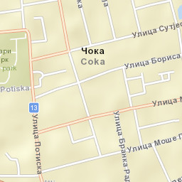Čoka Street Map